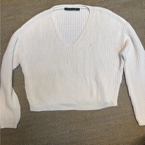 Jenni Kayne Ivory Ribbed Knit Top